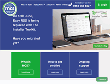 Tablet Screenshot of easy-mcs.com